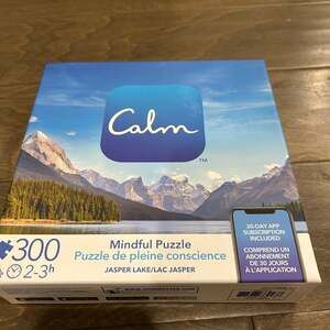 Calm Mindful Puzzle (300 pcs) Jasper Lake 30-day App Subscription Included New i